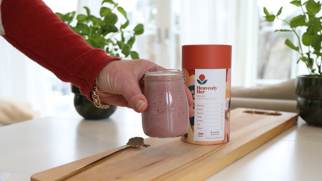 Krämig banansmoothie med Heavenly Her – enkelt superfoodrecept